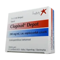 Фото Клопиксол Депо 200 мг/мл р-р для в/м введения (масляный) 1мл №1 (1 амп!!!)